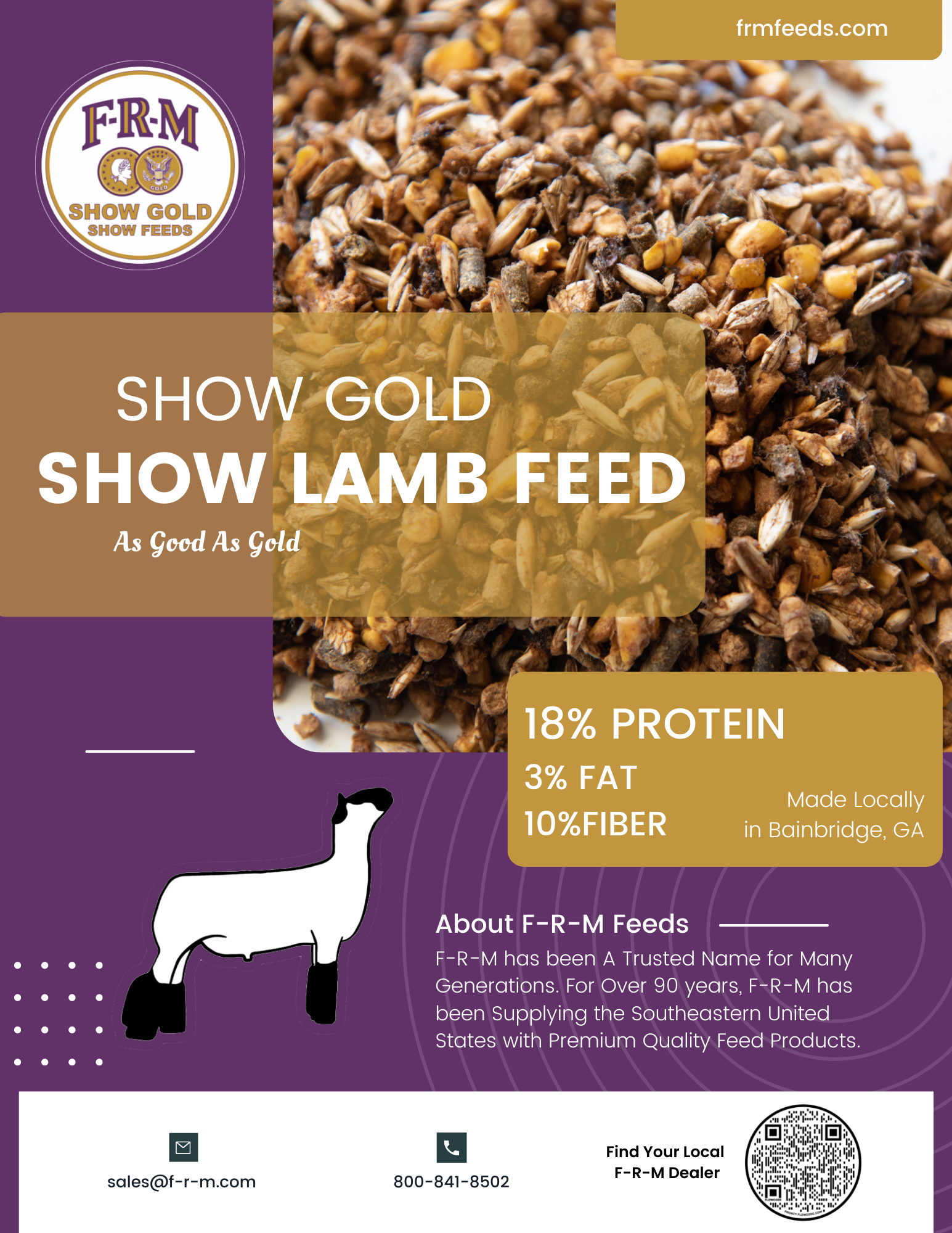show lamb feed Flyer